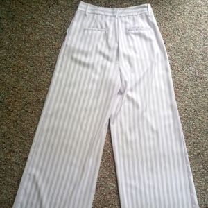 Beautiful White and Lilac stripe palazzo.Ovi.